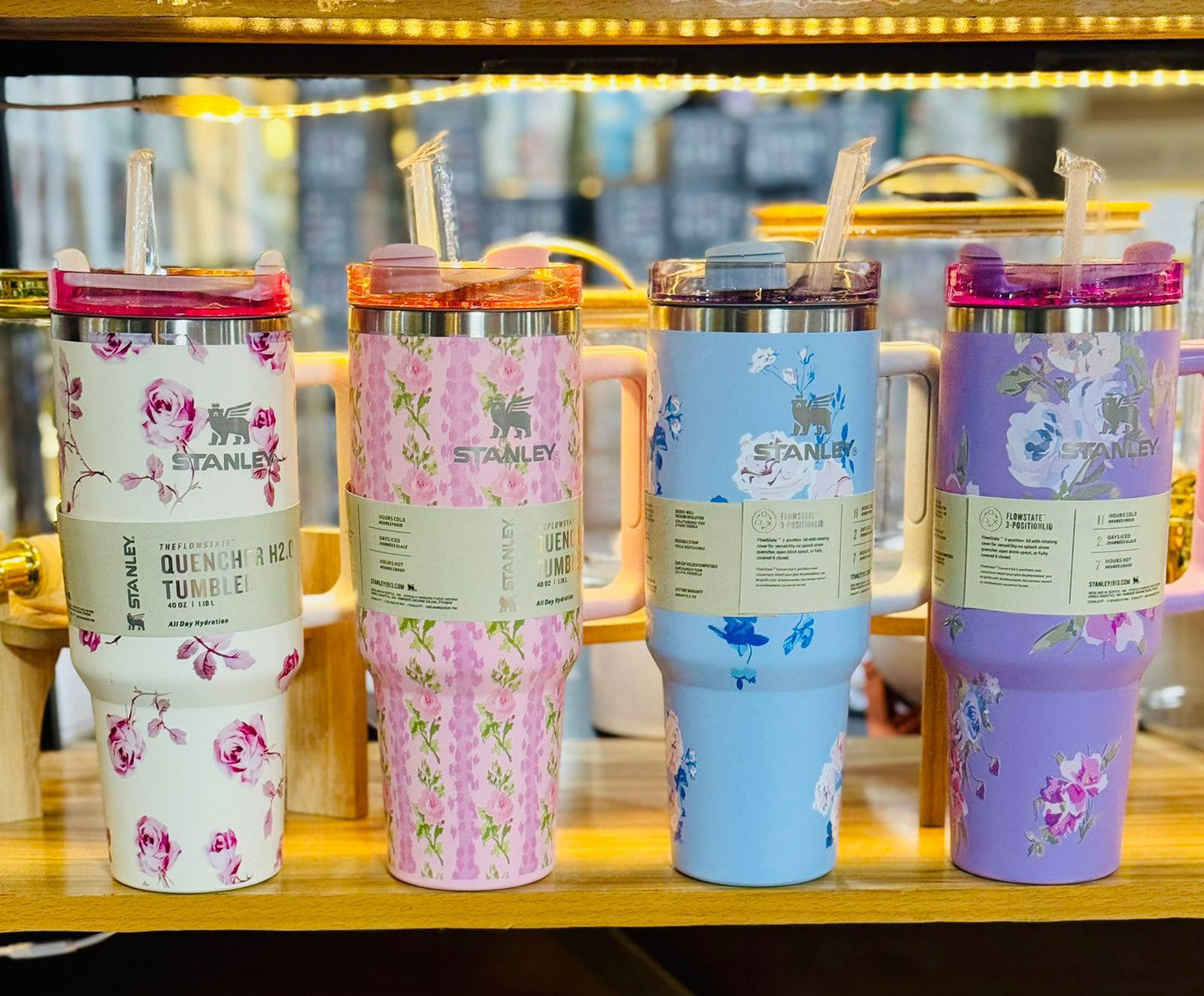 1200ml Stainless Steel Tumbler – Glossy Marble Shades