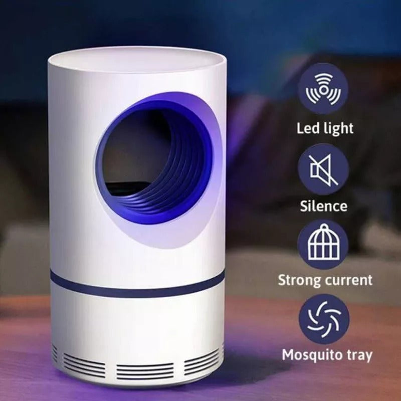 Mosquito Killer Lamp – Electric Round UV Light Bug Zapper with USB Charger | Silent 360° Insect Trap