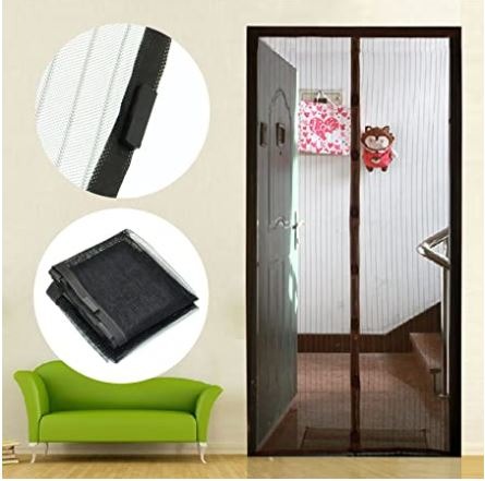 Premium Quality Mosquito Magic Mesh Set With 20 Wood Tacks 12 Hocks And 2 Mesh Panels 83x39.5 Inches